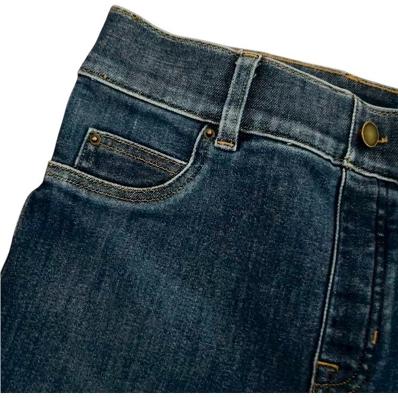 SPANX High-Rise Tummy Control Flare Jeans Blue Sculpting Women’s Size Small - Picture 3 of 8